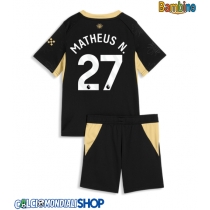 Maglie da calcio Manchester City Matheus Nunes #27 Seconda Maglia Bambino 2026-27 Manica Corta + Pantaloni corti)
